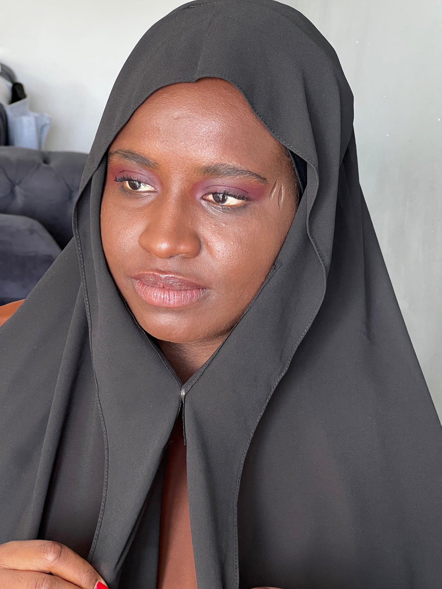 Hijab Chiffon Instantané avec Aimants & Bonnet Intégré