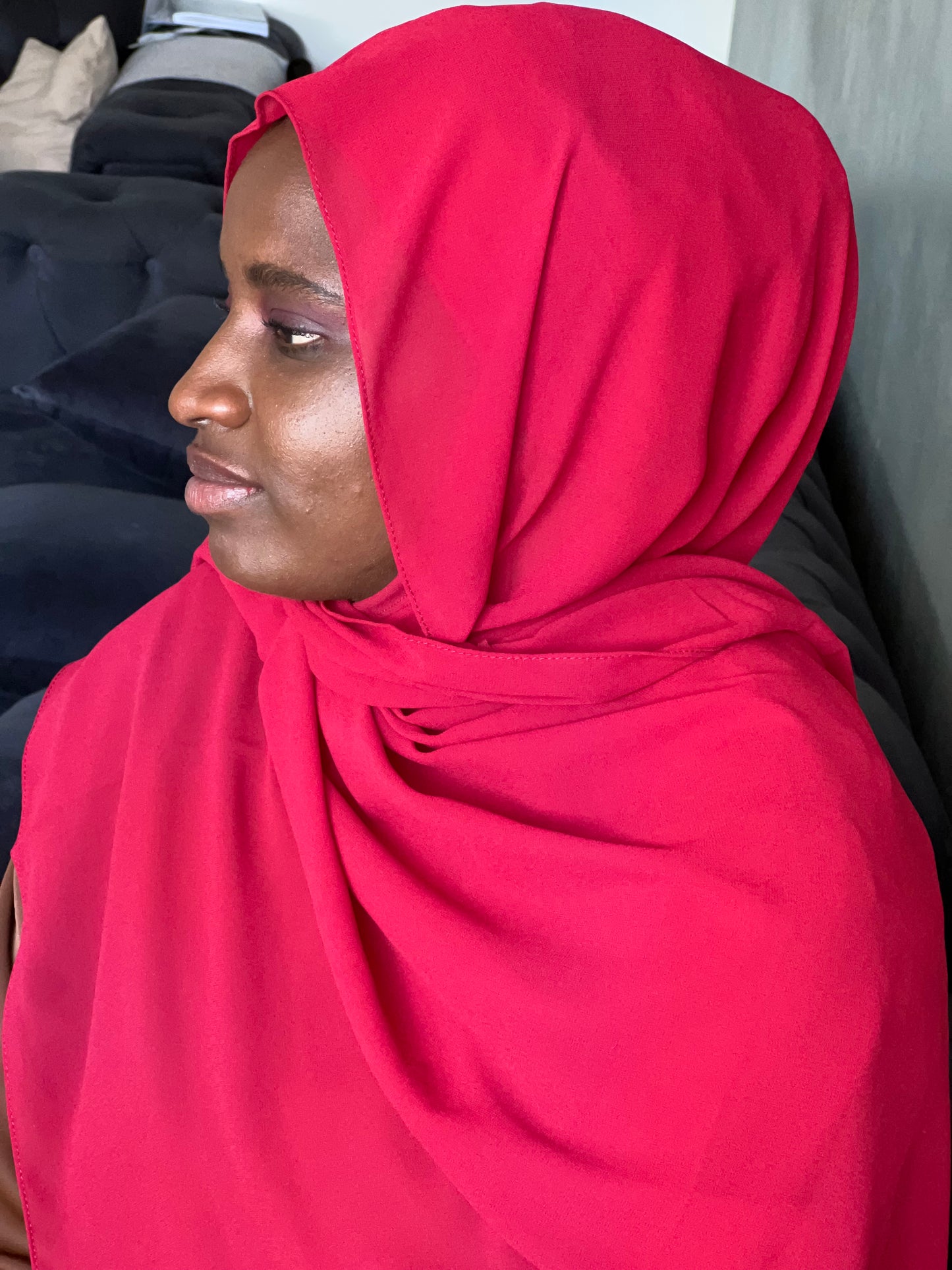 Hijab Chiffon Instantané avec Aimants & Bonnet Intégré