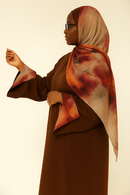 Abaya Coffee Marbre