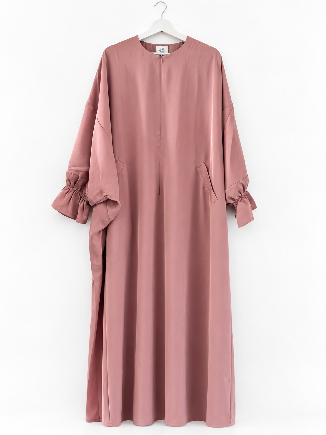 Abaya Sakina Noir Doublée | Modest Fashion France | Ouverture Allaitement