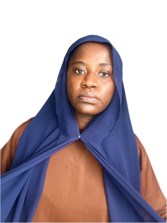 Hijab Chiffon Instantané avec Aimants &  Bonnet Intégré