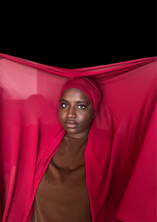 Hijab Chiffon Instantané avec Aimants &  Bonnet Intégré