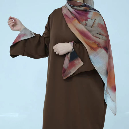 Abaya Coffee Marbre